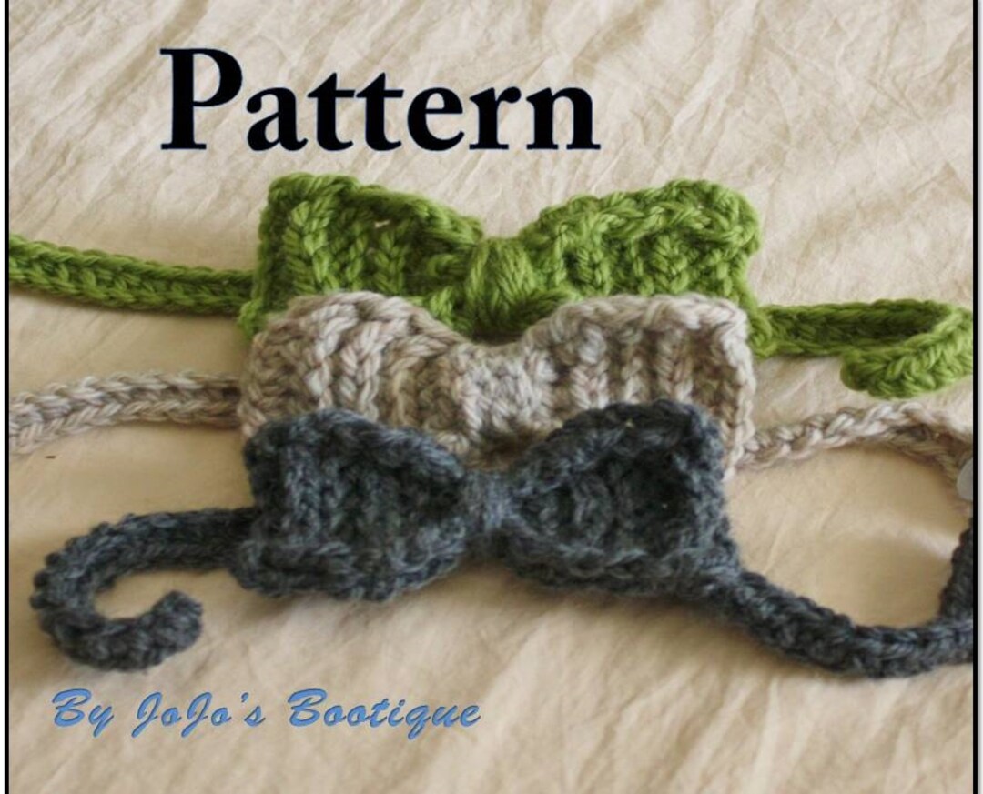 Crocheted Baby Bow Tie PATTERN PDF Boy Tie PATTERN Baby Etsy