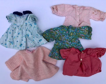 Vintage lot of doll dresses/ doll clothes / doll accessories