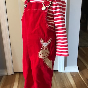 Vintage 24 months Carters Corduroy Overalls with Pony