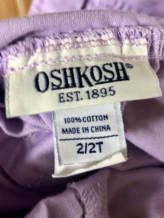Vintage Size 2T Oshkosh Purple Overalls, Retro Gi… - image 9