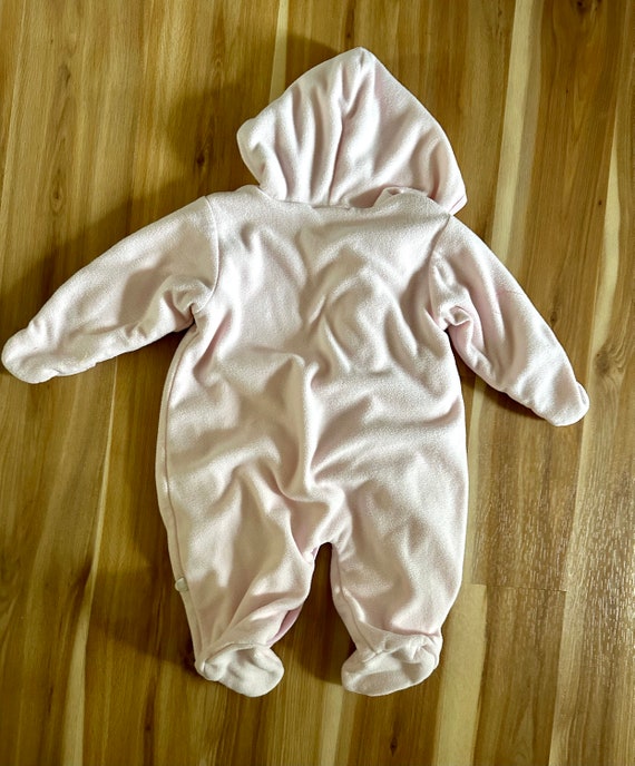 Classic Pooh Pink  Fleece Snowsuit Size 6 months/… - image 6