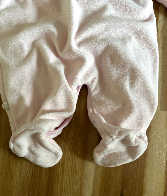 Classic Pooh Pink  Fleece Snowsuit Size 6 months/… - image 7