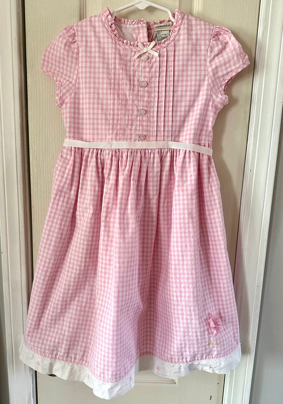 vintage Laura Ashley Girls size 6 Dress/ Retro Gir