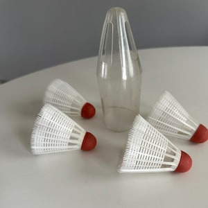 Vintage Shuttlecocks Badminton Birdies, Rubber Tips, Hong Kong