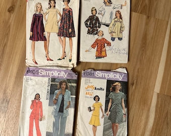 Vintage Simplicity Sewing Patterns size 12, Lot of 4