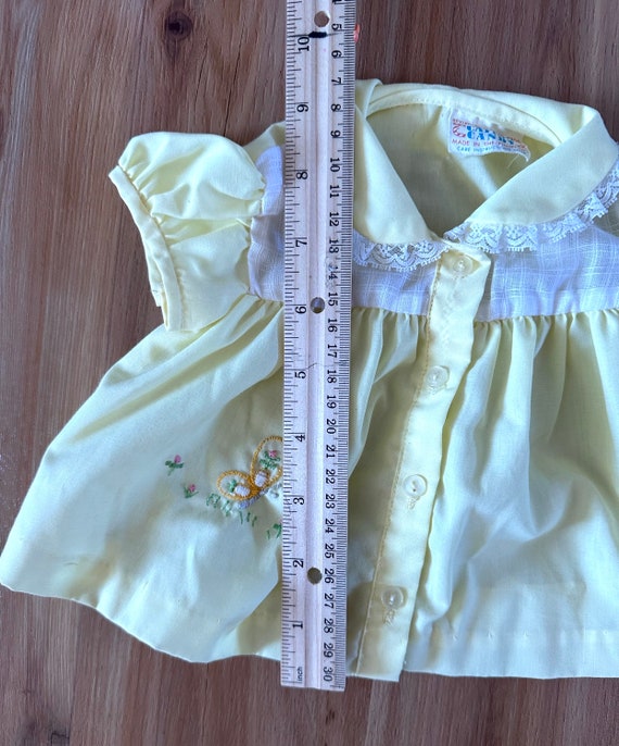Vintage Catton Candy Newborn Dress with Applique … - image 6