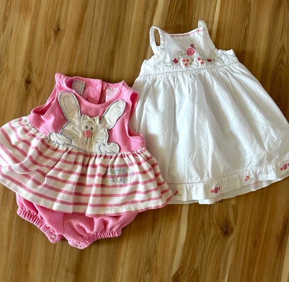 Vintage Infant size 6-9 M/ 2 Piece  Clothing  Emb… - image 1