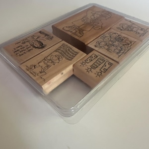 Rubber Stamps, Stampin Up Scouts at Play/ Birthday Theme lot of 6