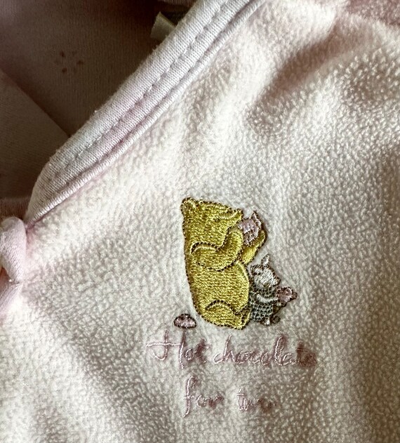 Classic Pooh Pink  Fleece Snowsuit Size 6 months/… - image 5