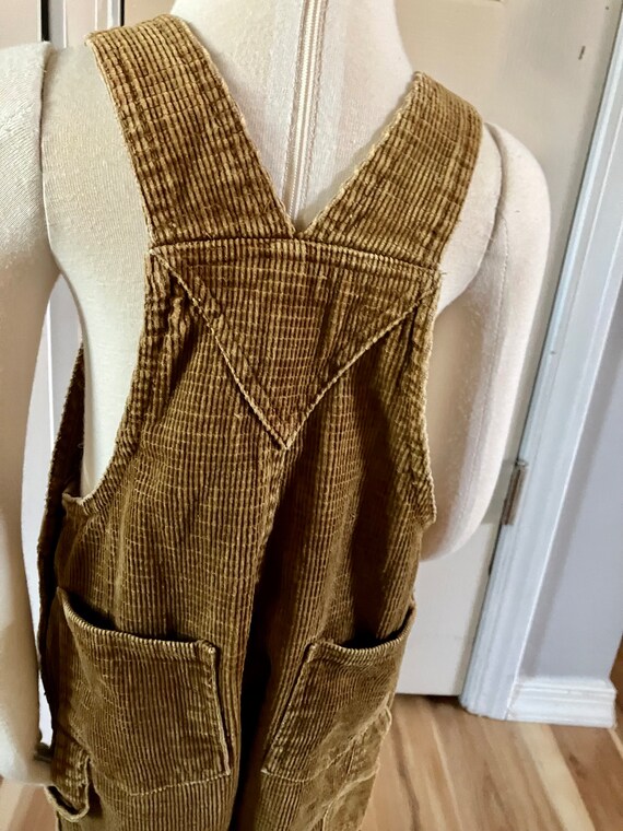 Vintage  24 Month McKids Tan Corduroy Overalls  R… - image 3