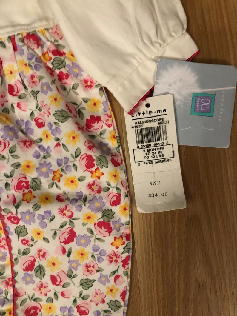 Infant One Piece outfit, Little Me brand Vintage size 3 month Baby Girl Romper