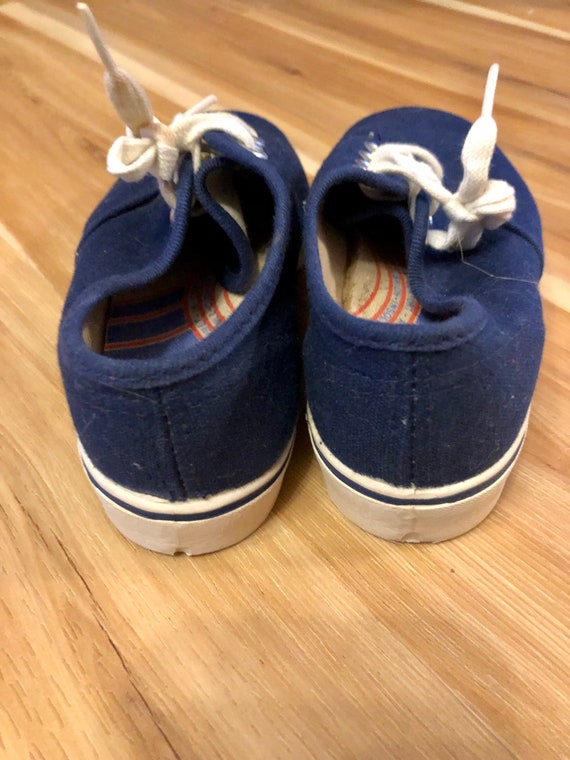 Vintage JETS Child size 11 Sneakers, Retro Navy K… - image 2