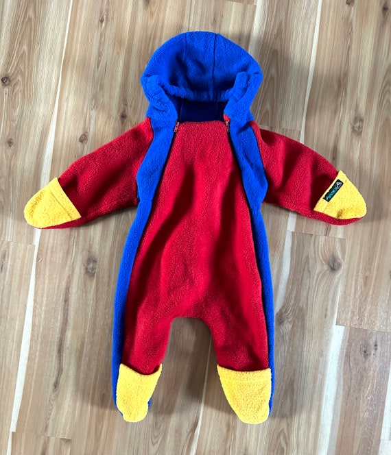 Infant Avalanche Snowsuit Size 12 Months/ Color Block Polartec