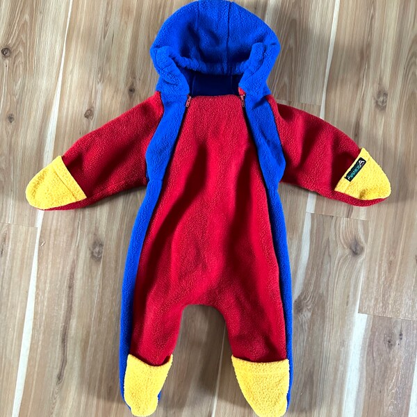 Infant Avalanche Snowsuit Size 12 months/ Color Block Polartec Baby winter Clothing USA
