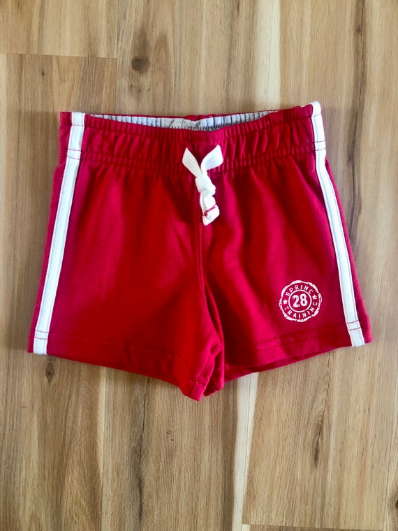 Vintage Infant Size 9 Months Track Shorts Retro Baby Athletic Shorts Etsy
