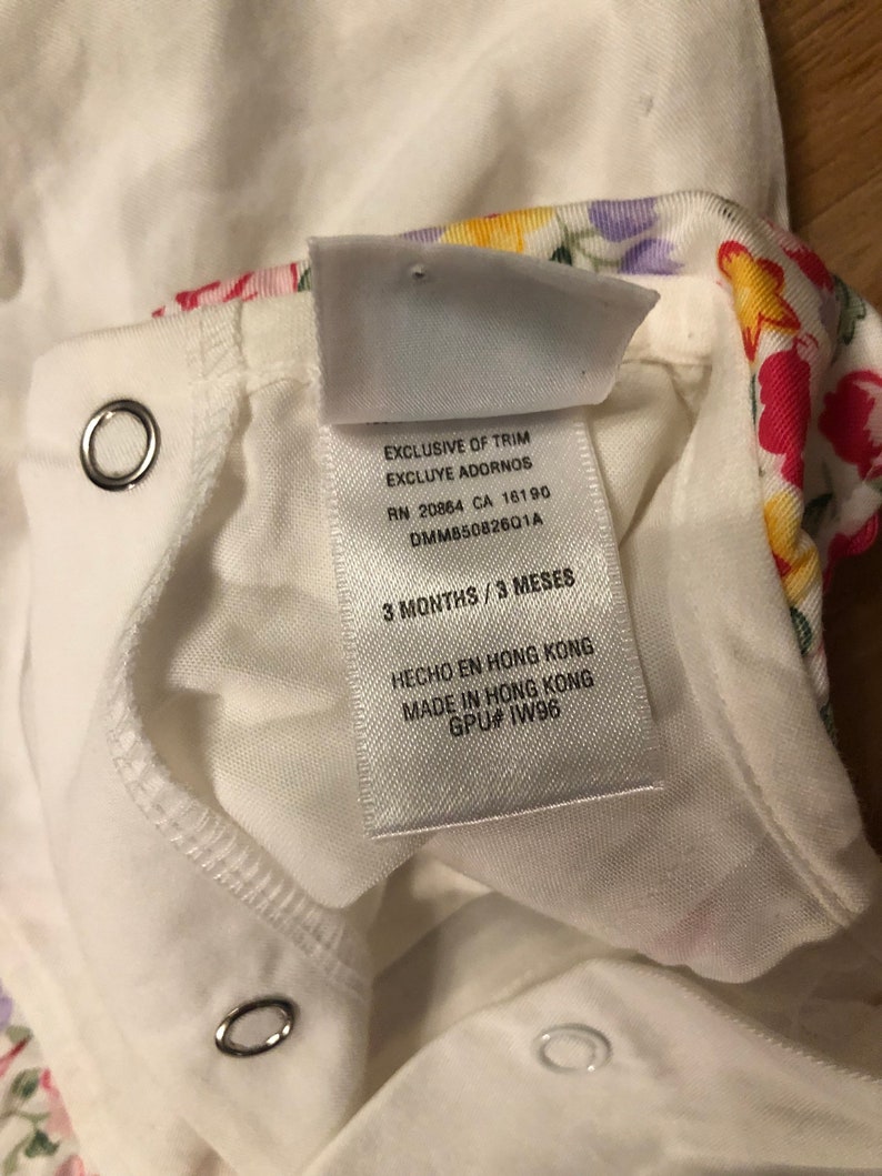 Infant One Piece outfit, Little Me brand Vintage size 3 month Baby Girl Romper