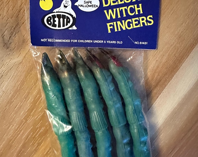 Witch Ringer Finger Vintage Deluxe Witch Fingers 1993 Original Packaging, 90s Ghouls ...