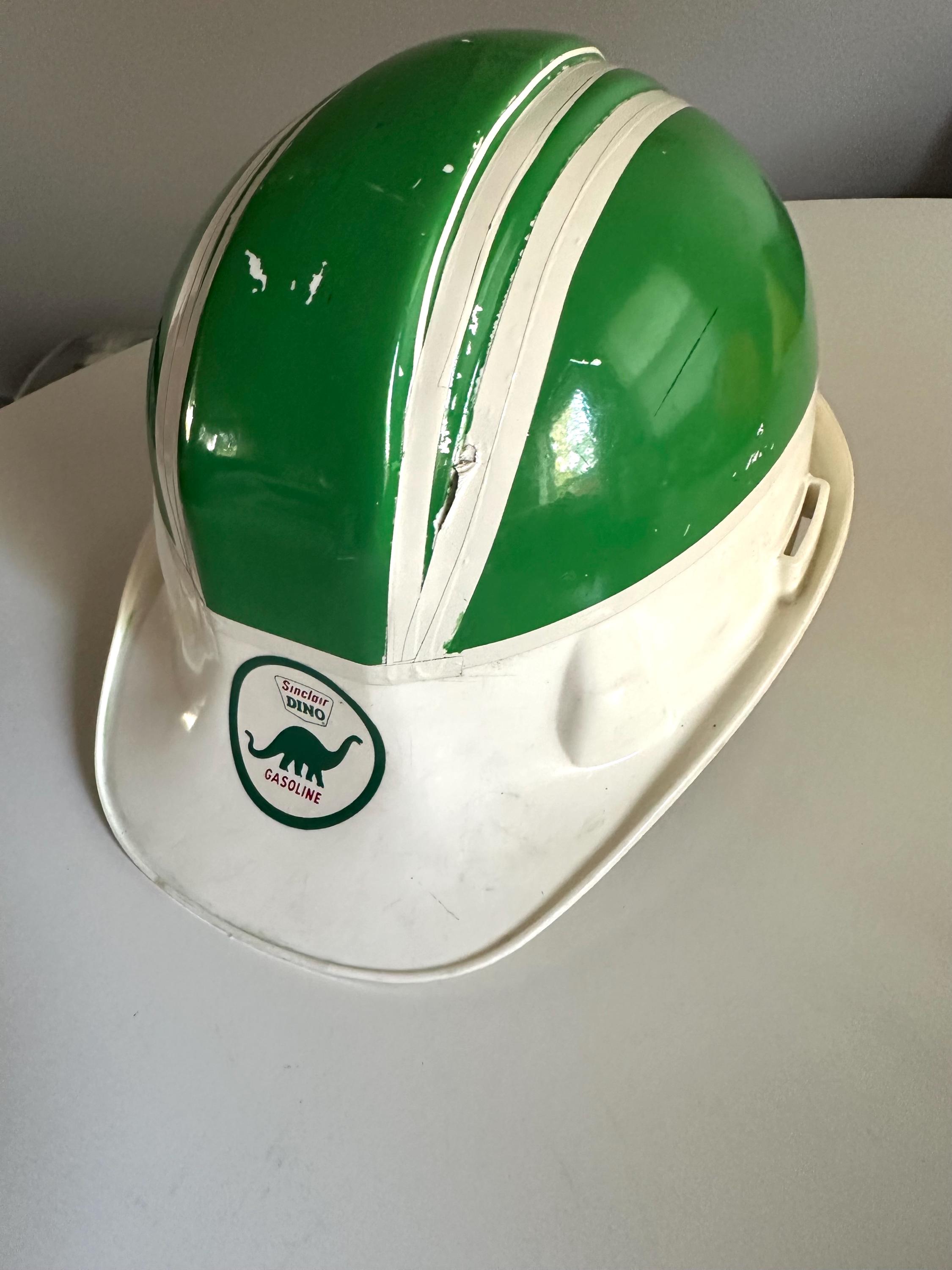 Vintage SinclairDino Gasoline Hard Hat Helmet