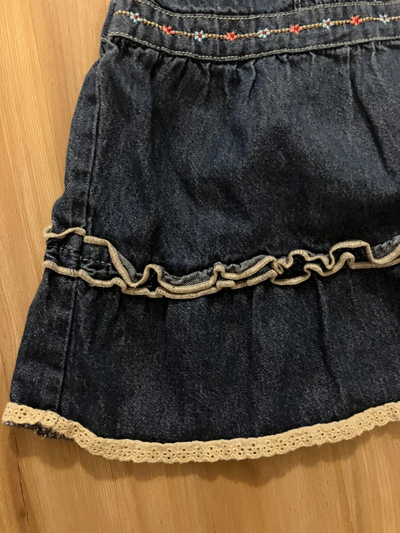 Vintage Oshkosh 18 months Denim Dress, Retro Baby… - image 5