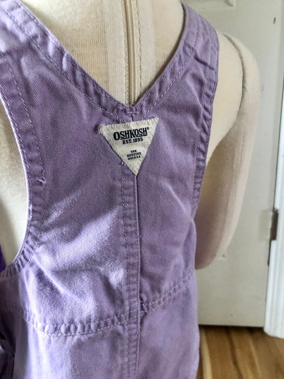 Vintage Size 2T Oshkosh Purple Overalls, Retro Gi… - image 8