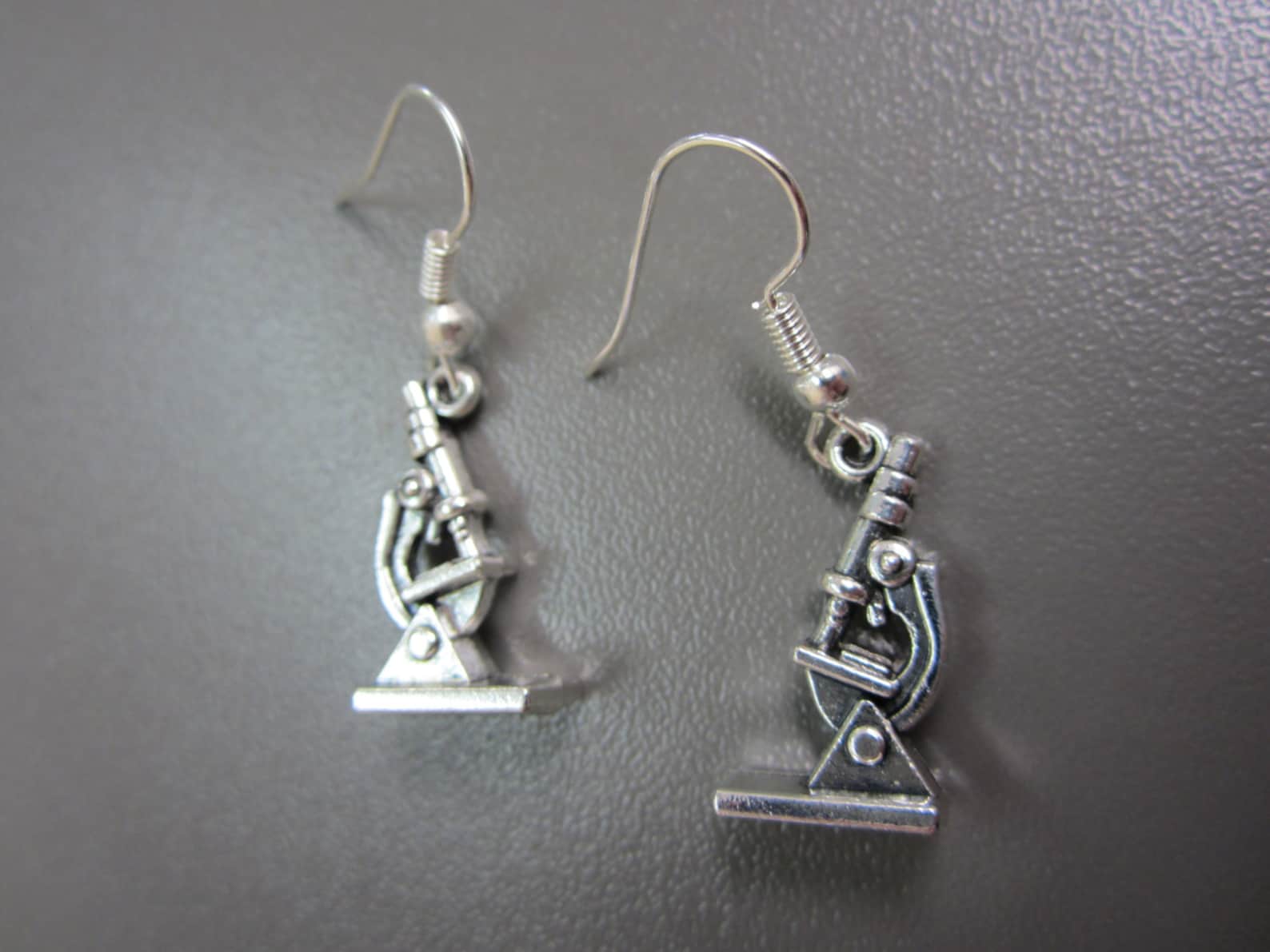 Microscope Earrings Chemistry Equipment Earrings Chemistry Etsy UK