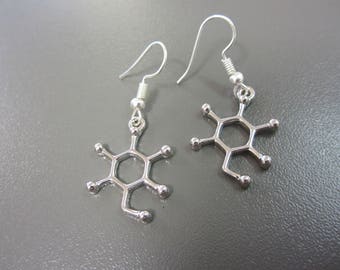Glucose Molecule Earrings, Glucose Earrings, Molecule Earrings, Chemistry Earrings, Science Earrings, Molecular Earrings, Sugar Earrings