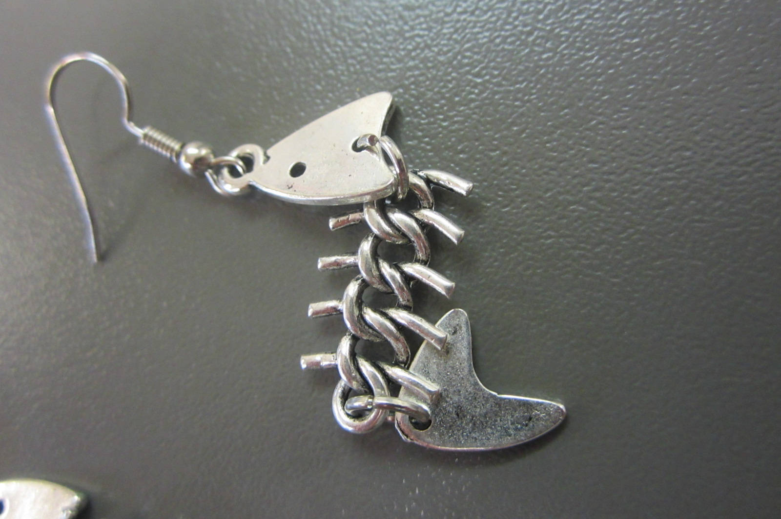 Fish Bone Earrings Fish Earrings Skeleton Earrings Fish