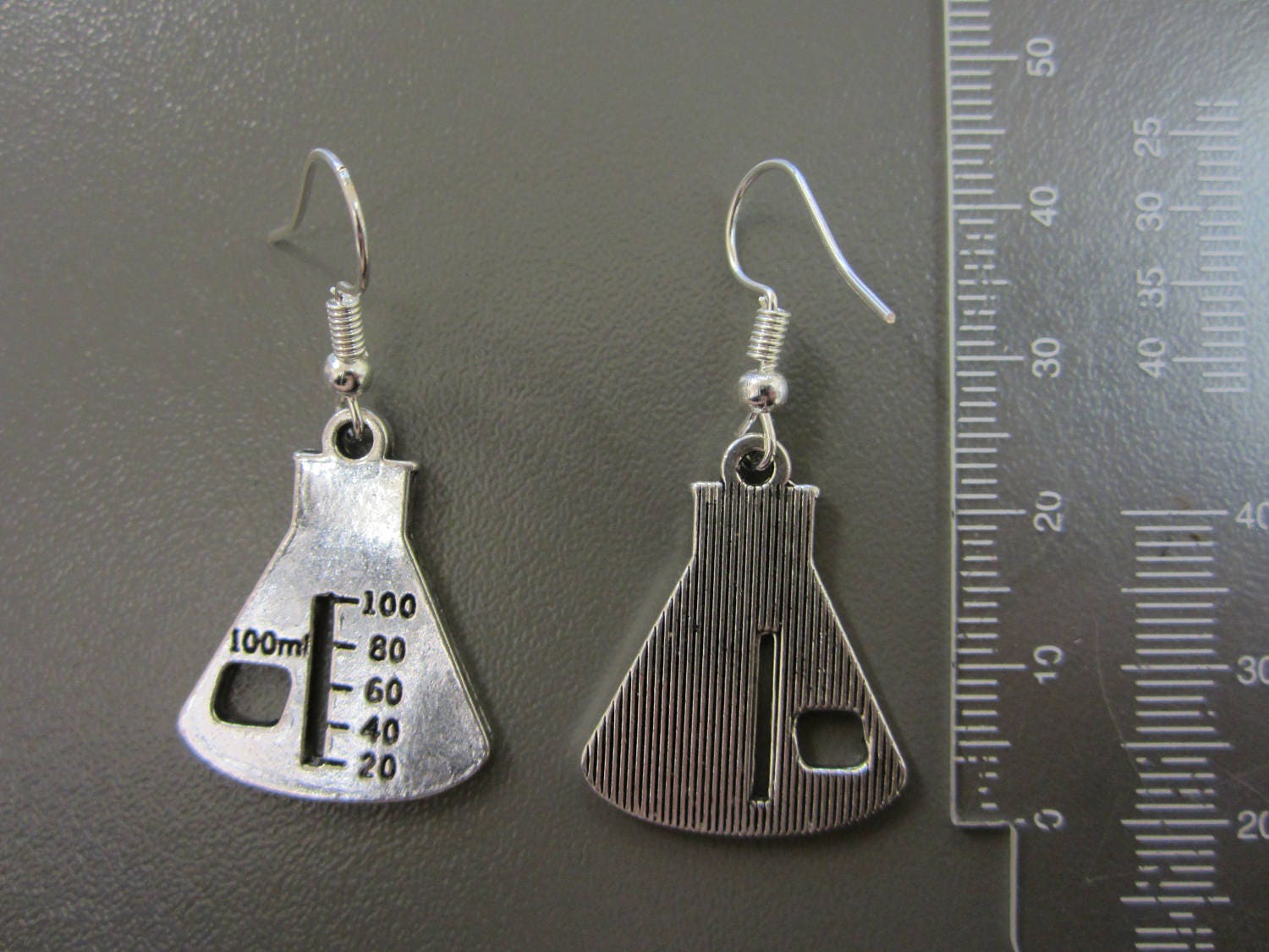 IMPERFECT Science Flask Earrings FLAWED Chemistry Equipment Etsy UK