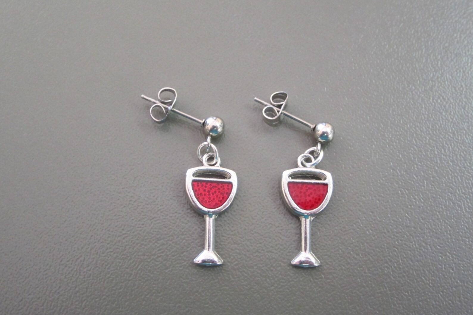 Wine Bottle Earrings Wine Earrings Celebration Earrings Etsy