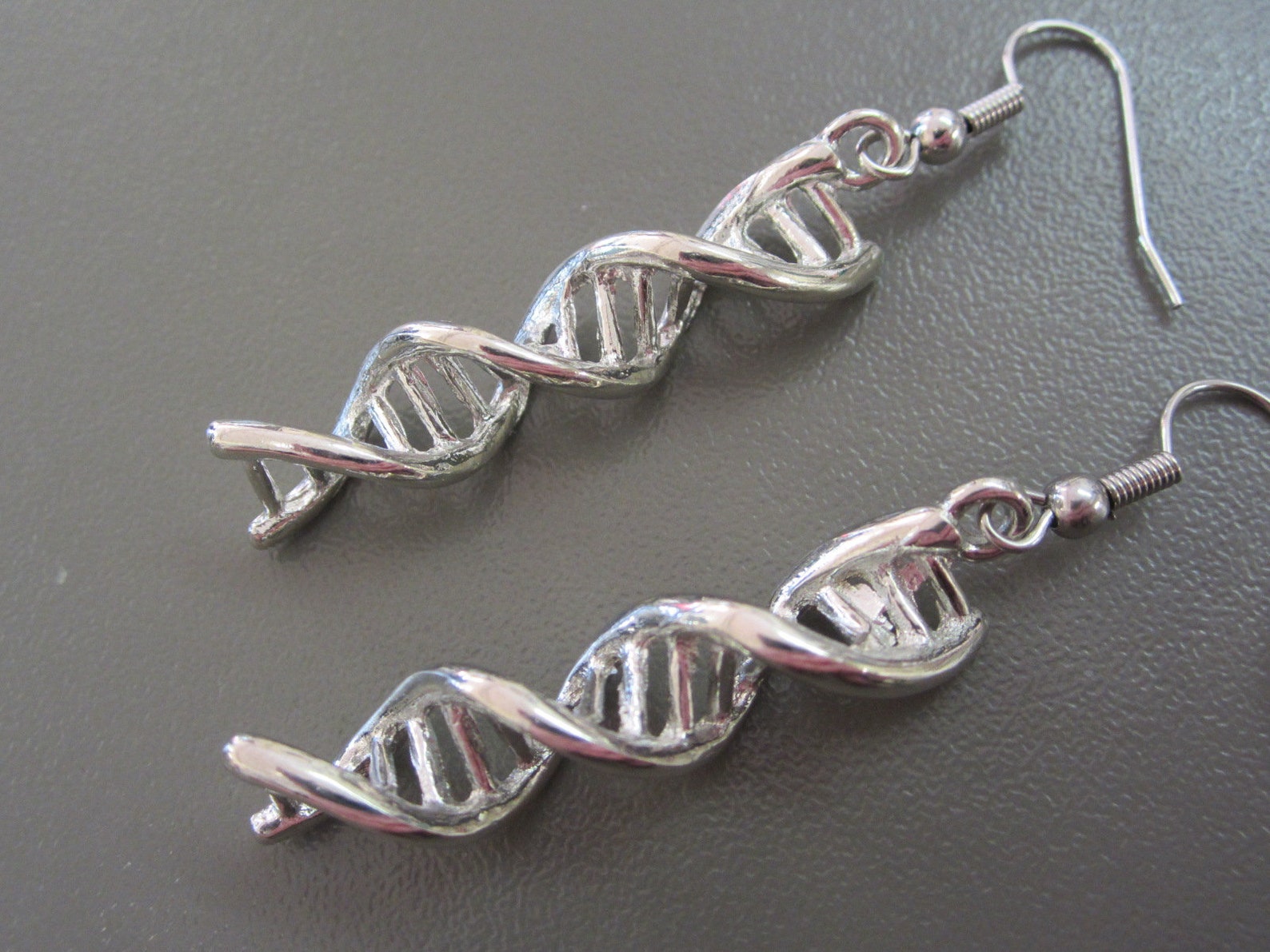 Double Helix Earrings DNA Earrings DNA Strand Earrings Etsy UK