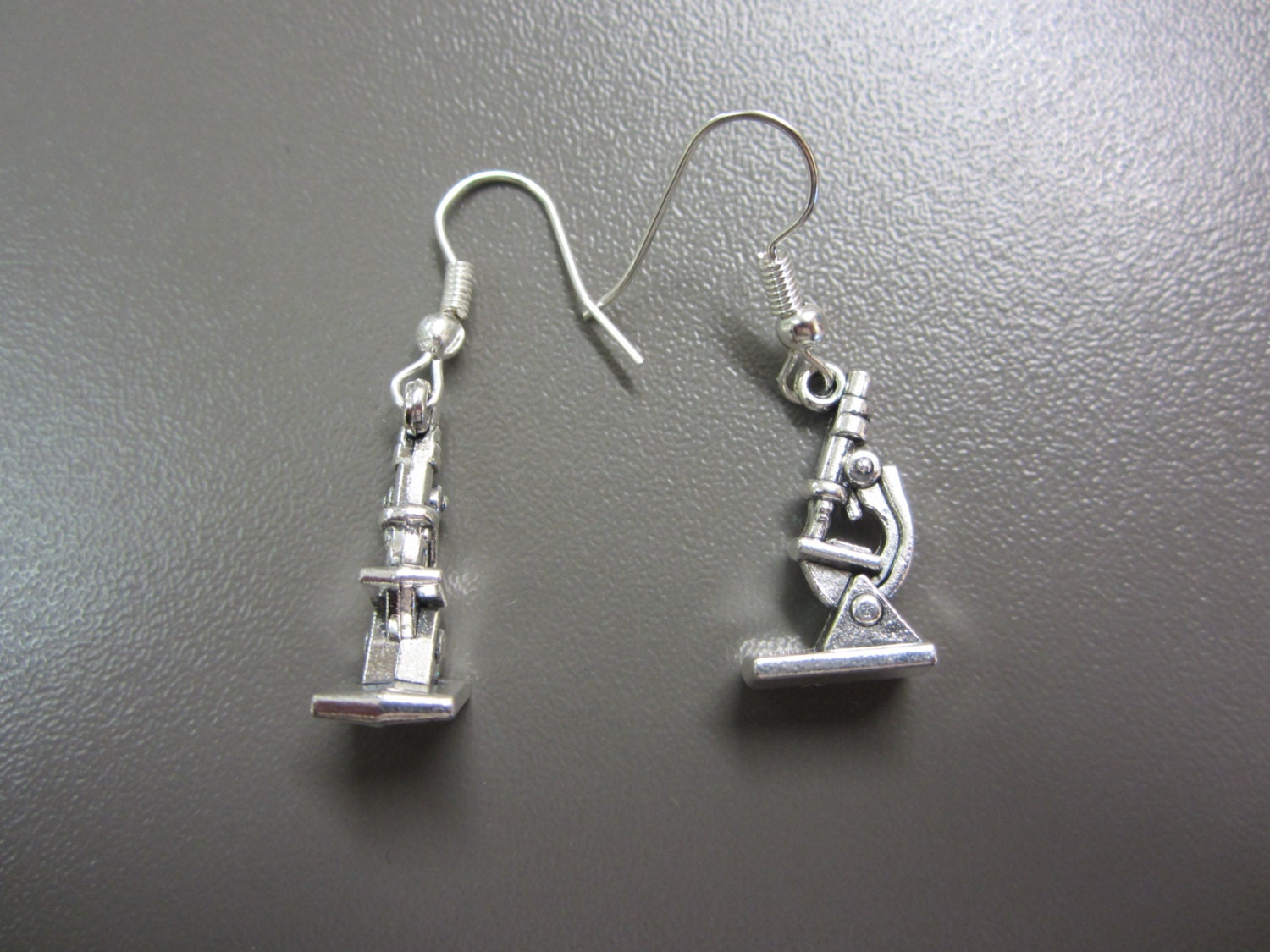 Microscope Earrings Chemistry Equipment Earrings Chemistry Etsy UK