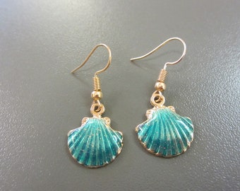 Mermaid Earrings, Shell Earrings, Sea Shell Earrings, Mermaid Jewellery, Sea Shell Jewellery, Marine Earrings, Fairytale Earrings