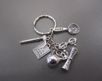 Graduate Optician Keyring, Optical Keyring, Dispensing Optician Keyring, Optometrist Keyring, Optometry Graduate Keyring, Graduation Keyring