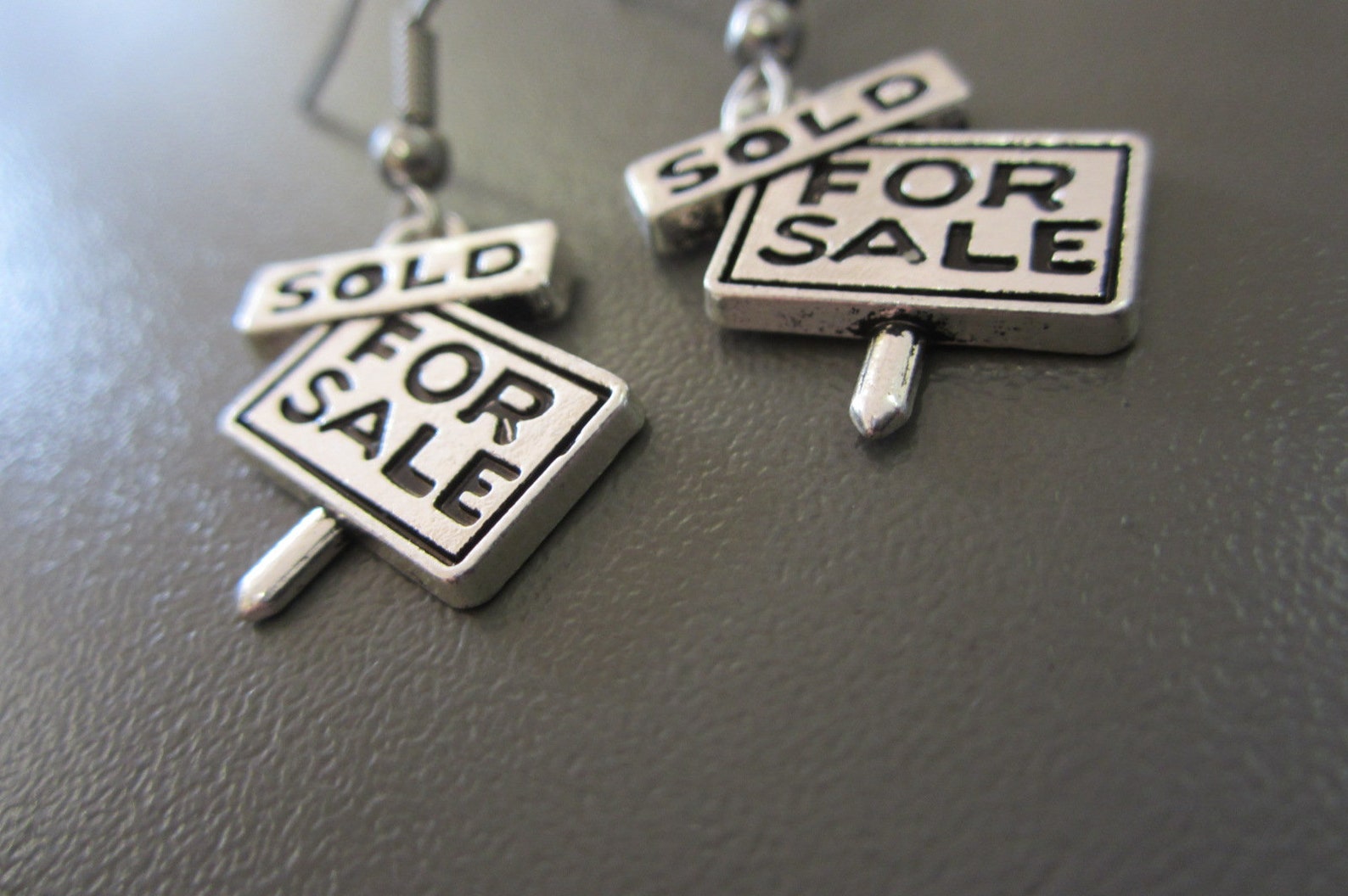 For Sale Sign Earrings Estate Agent Earrings Realtor Etsy
