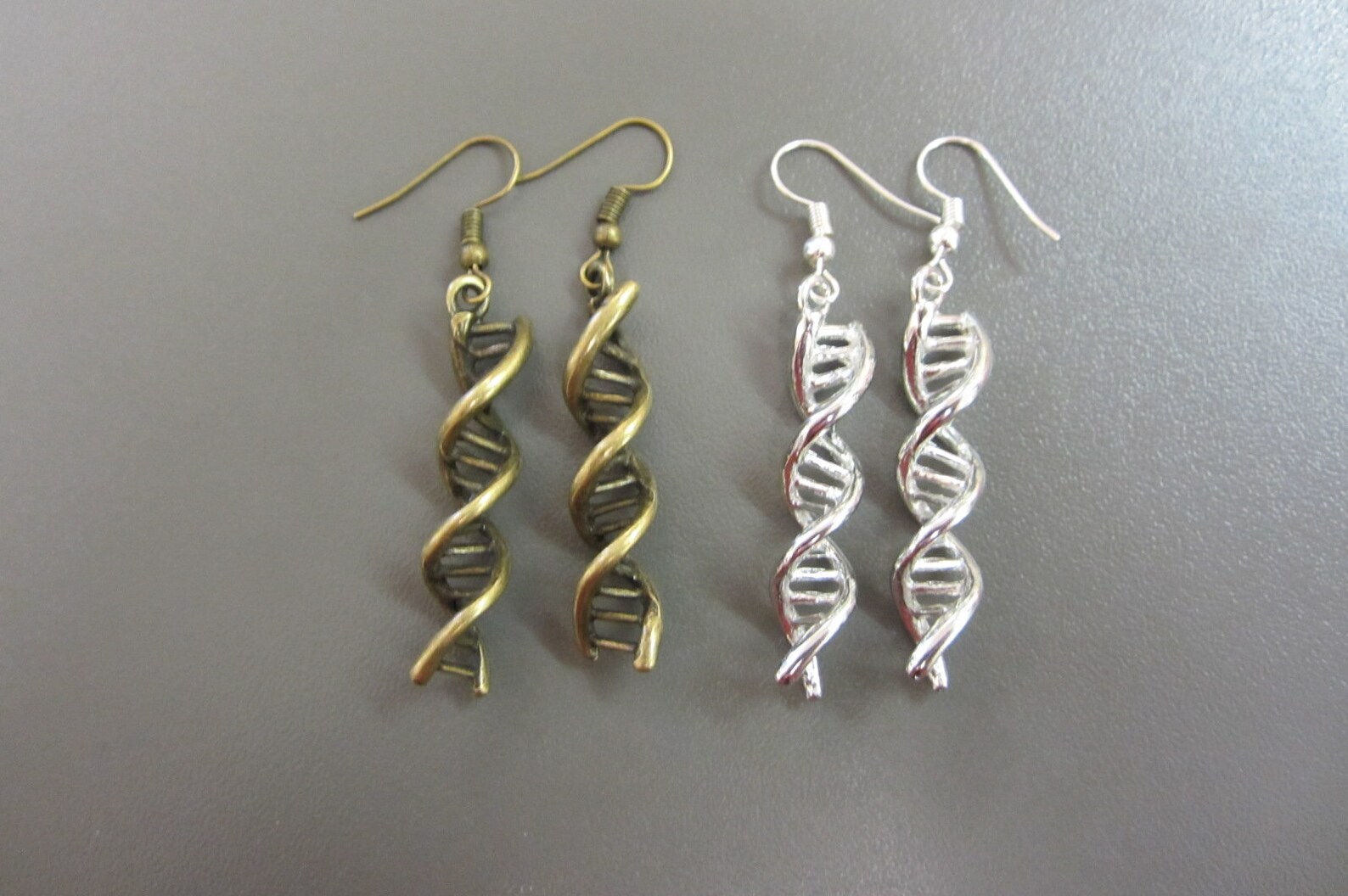 Double Helix Earrings DNA Earrings DNA Strand Earrings Etsy UK