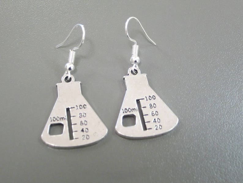IMPERFECT Science Flask Earrings FLAWED Chemistry Equipment Etsy UK