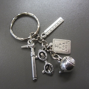 Optician Keyring, Optical Keyring, Dispensing Optician Keyring, Optometrist Keyring, Optometry Keyring,