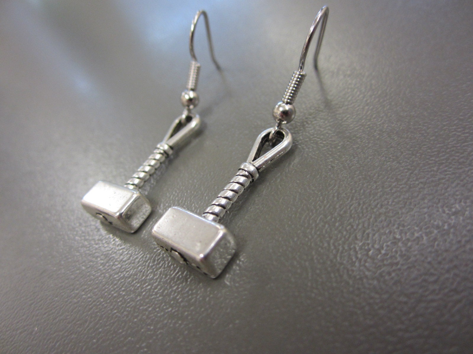 Thor's Hammer Earrings Mjolnir Earrings Thor Earrings Etsy