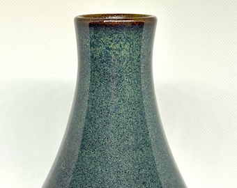 Stunning Vintage Art Pottery Vase stamped on bottom green/blue Glaze Stunning