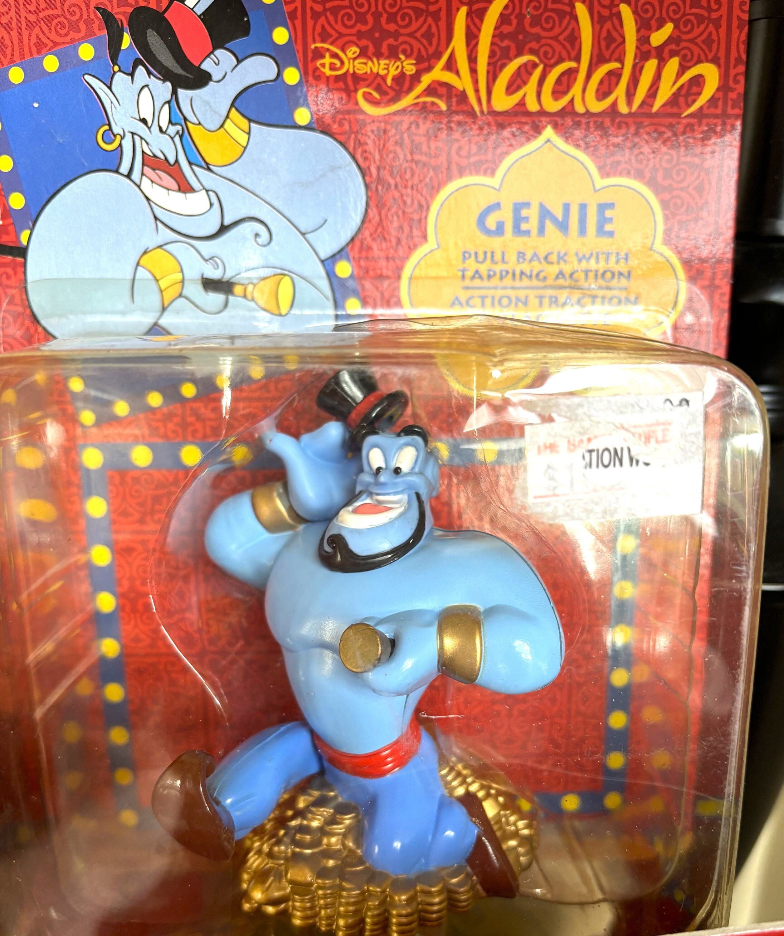 4 New Old Stock New in Packages Disney Aladdin Rolling Toys
