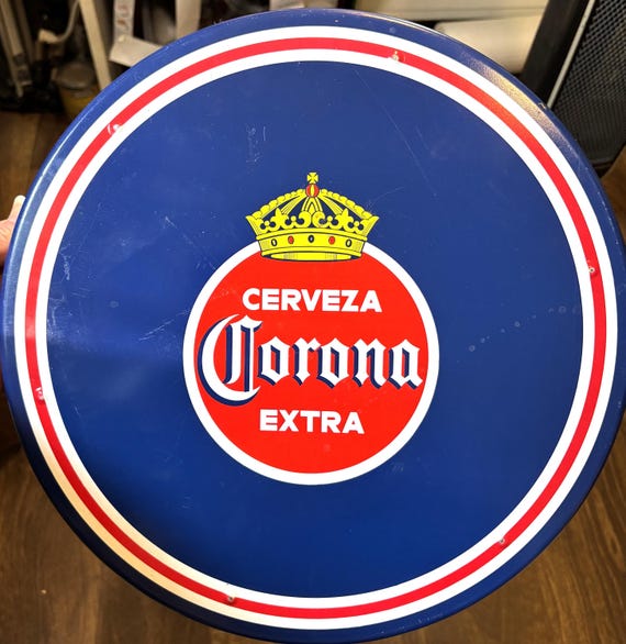 Corona Extra Victoria Cerveza Beer Serving Tray 13.25” Vintage