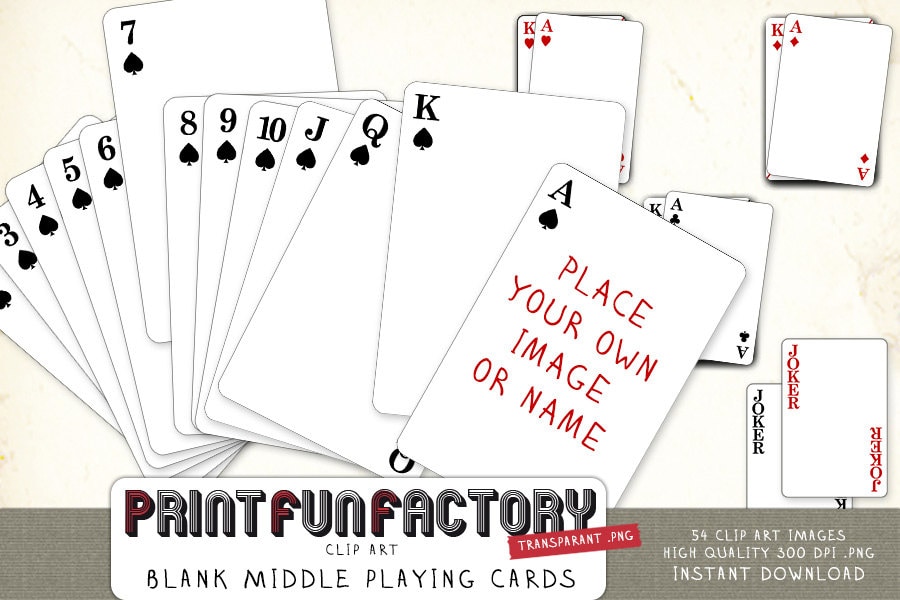 Printable+Blank+Playing+Cards  Blank playing cards, Printable playing cards,  Custom playing cards