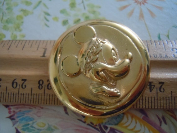 Mickey Mouse Pin Brooch Vintage Signed Wendy Gell… - image 5