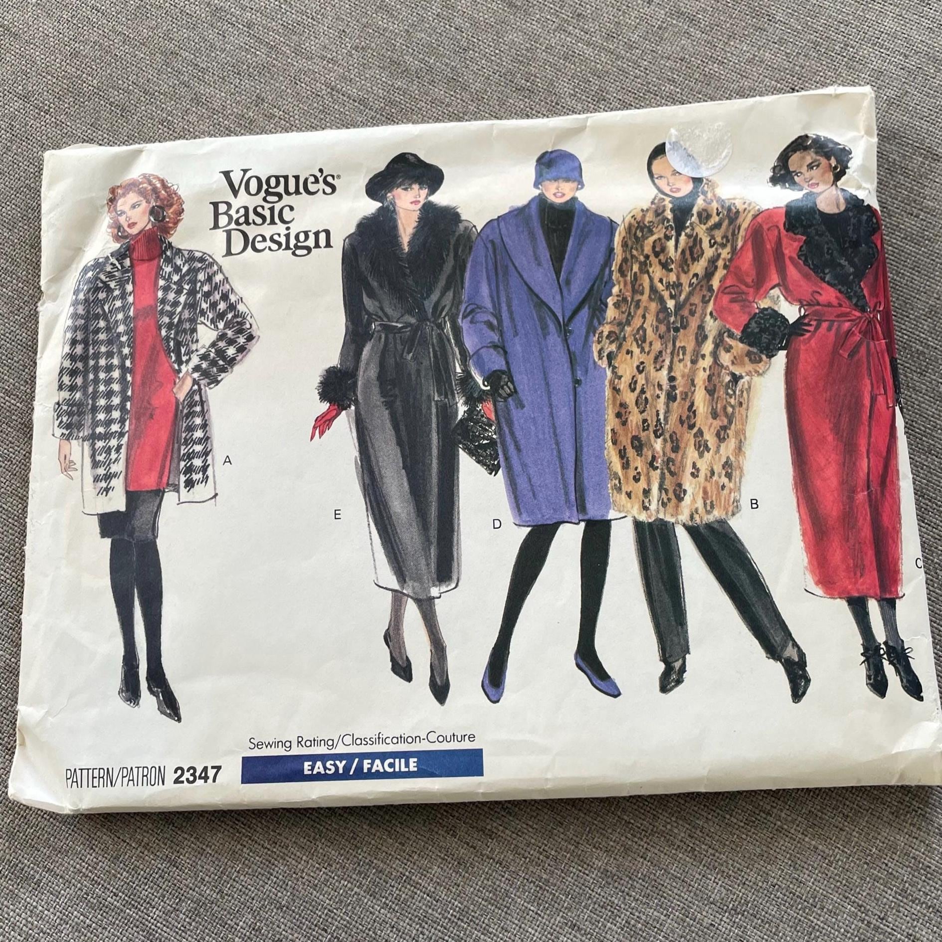 Patron De Couture Vintage Années 1940 Simplicity - Manteau Motif B34, Pièces Non Découpées