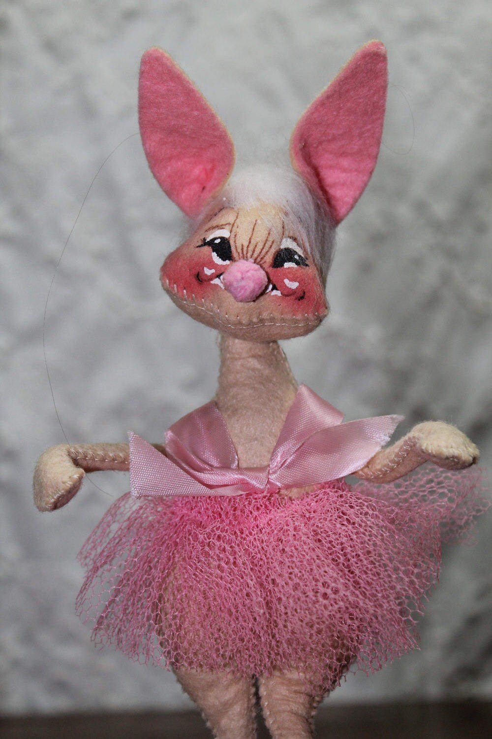 Vintage Annalee Pink Ballerina Rabbit Doll 1971 Annalee Etsy