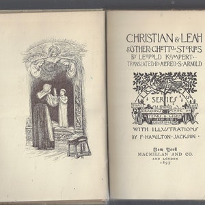 Christian and Leah and Other Ghetto Stories by Leopold Kumpert published 1895 Macmillan London