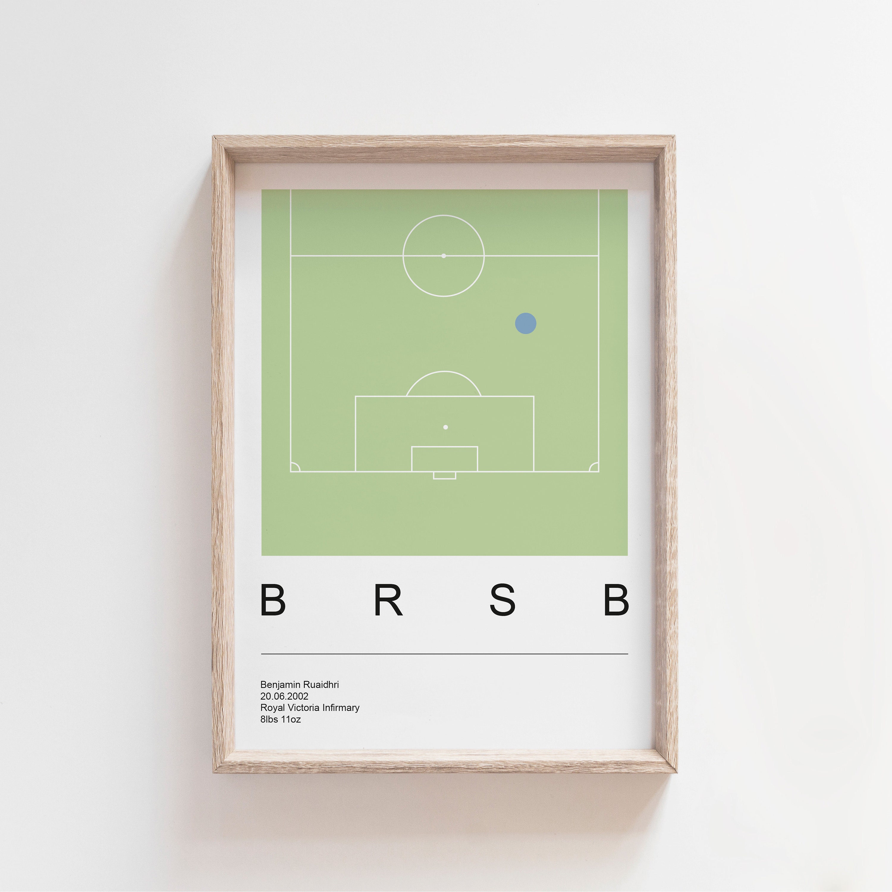 Personalised A4 Football Print Printable Wall Art Prints Etsy