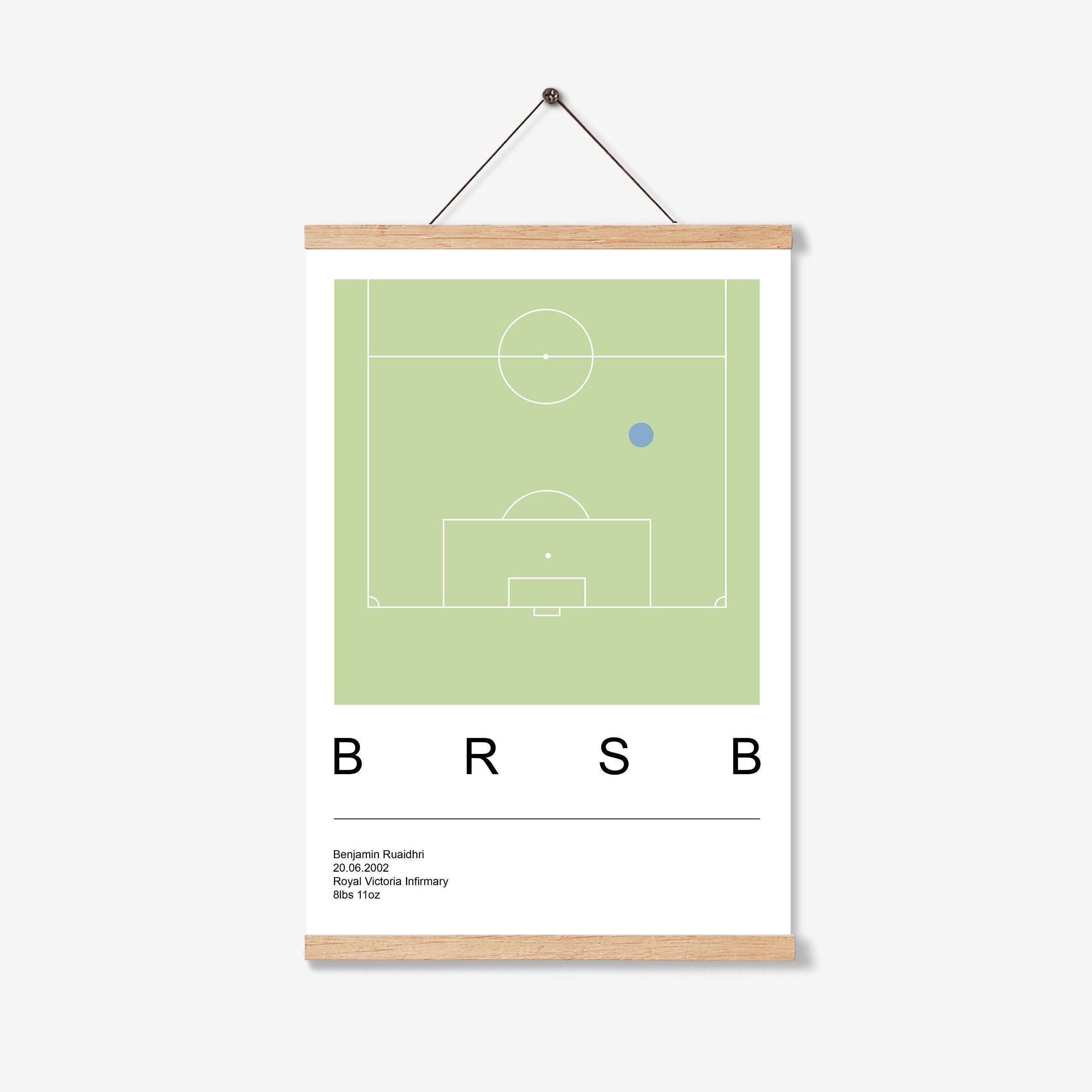 Personalised A4 Football Print Printable Wall Art Prints Etsy