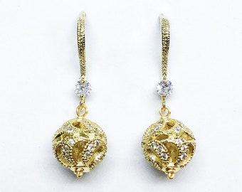 Blest Jewellery - 9MM Cubic Zirconia Earrings  With 925 Silver
