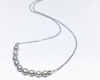 Blest Jewellery- Pearl Pendant - AAA4-5MMWhite Color Freshwater Pearl Pendant With 925 Silver,18 Inches 925 Silver Chain 